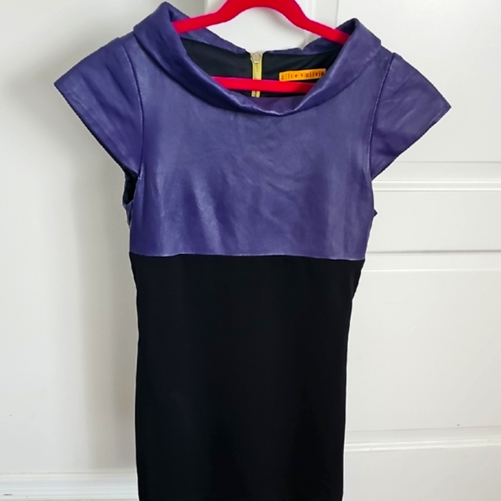 COPY - 🌟Gorgeous Purple and Black Cap Sleeve Dress 🌟